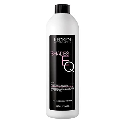 Shiny, glossy color with supreme condition the impact of a Redken Shades EQ treatment has become mainstream knowledge. . Shades eq processing solution substitute